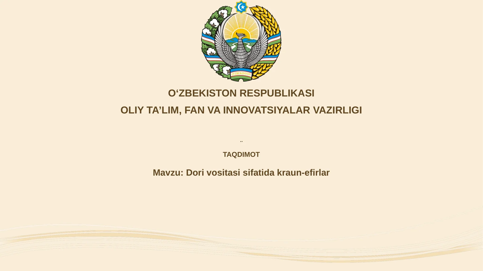 Dorivositasisifatidakraun-efirlar