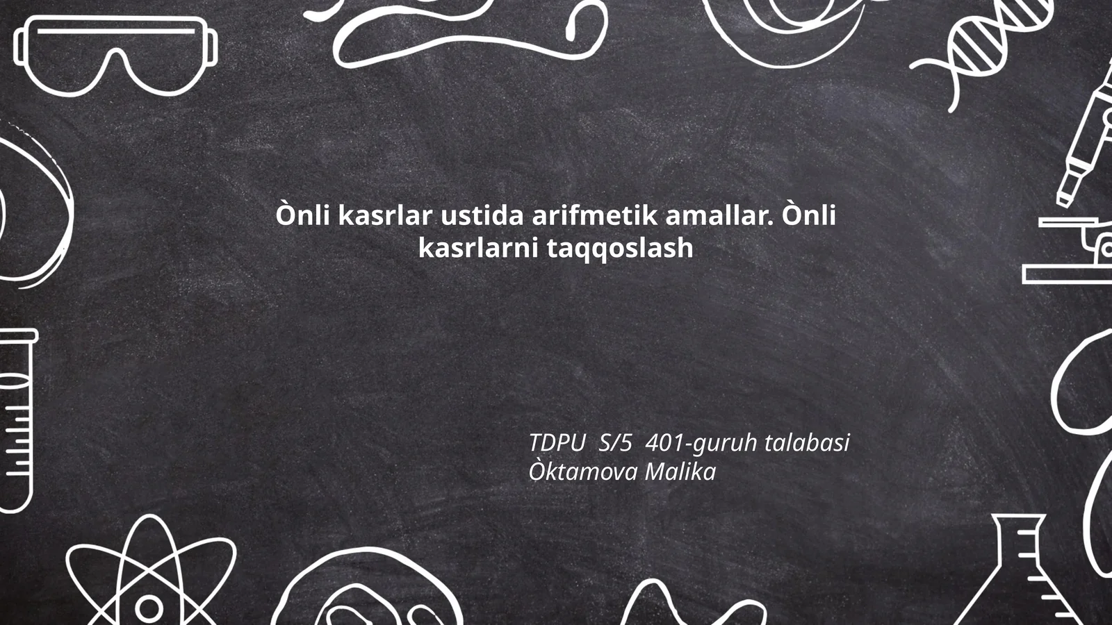 Ònli kasrlar ustida arifmetik amallar