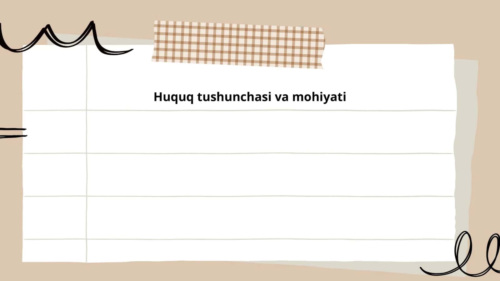 Huquq tushunchasi va mohiyati