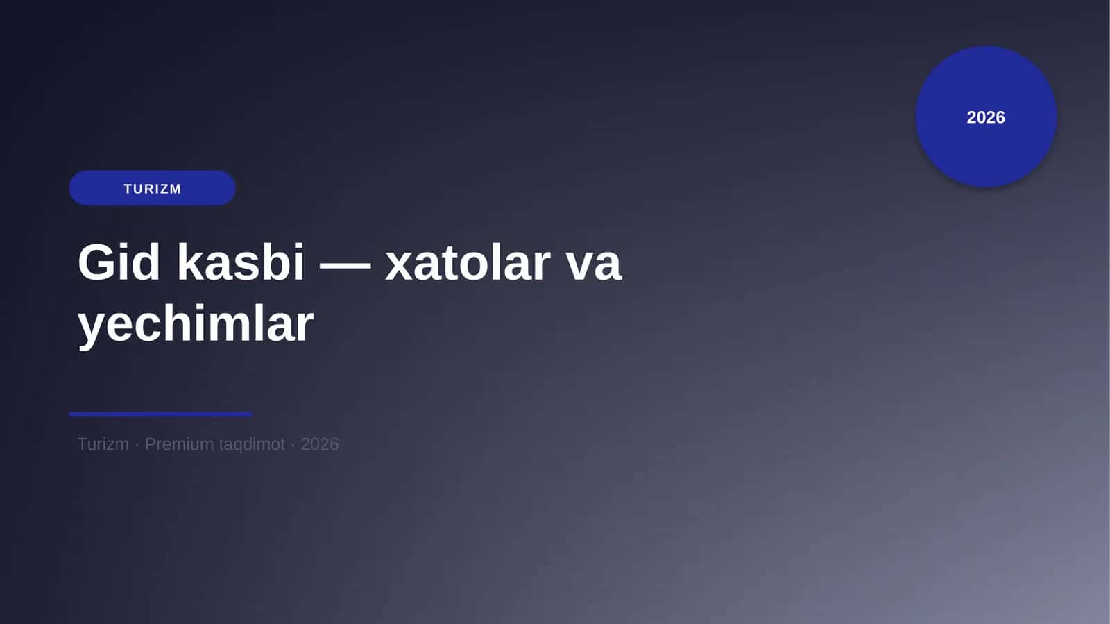 Gid kasbi — xatolar va yechimlar