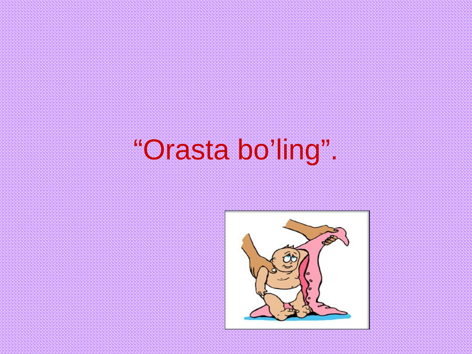 Orasta bo’ling
