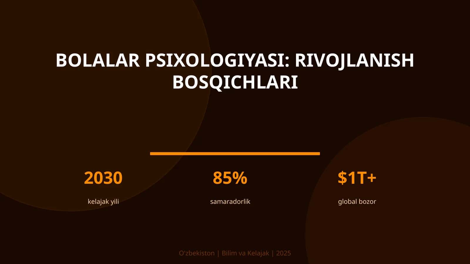 Bolalar psixologiyasi: rivojlanish bosqichlari