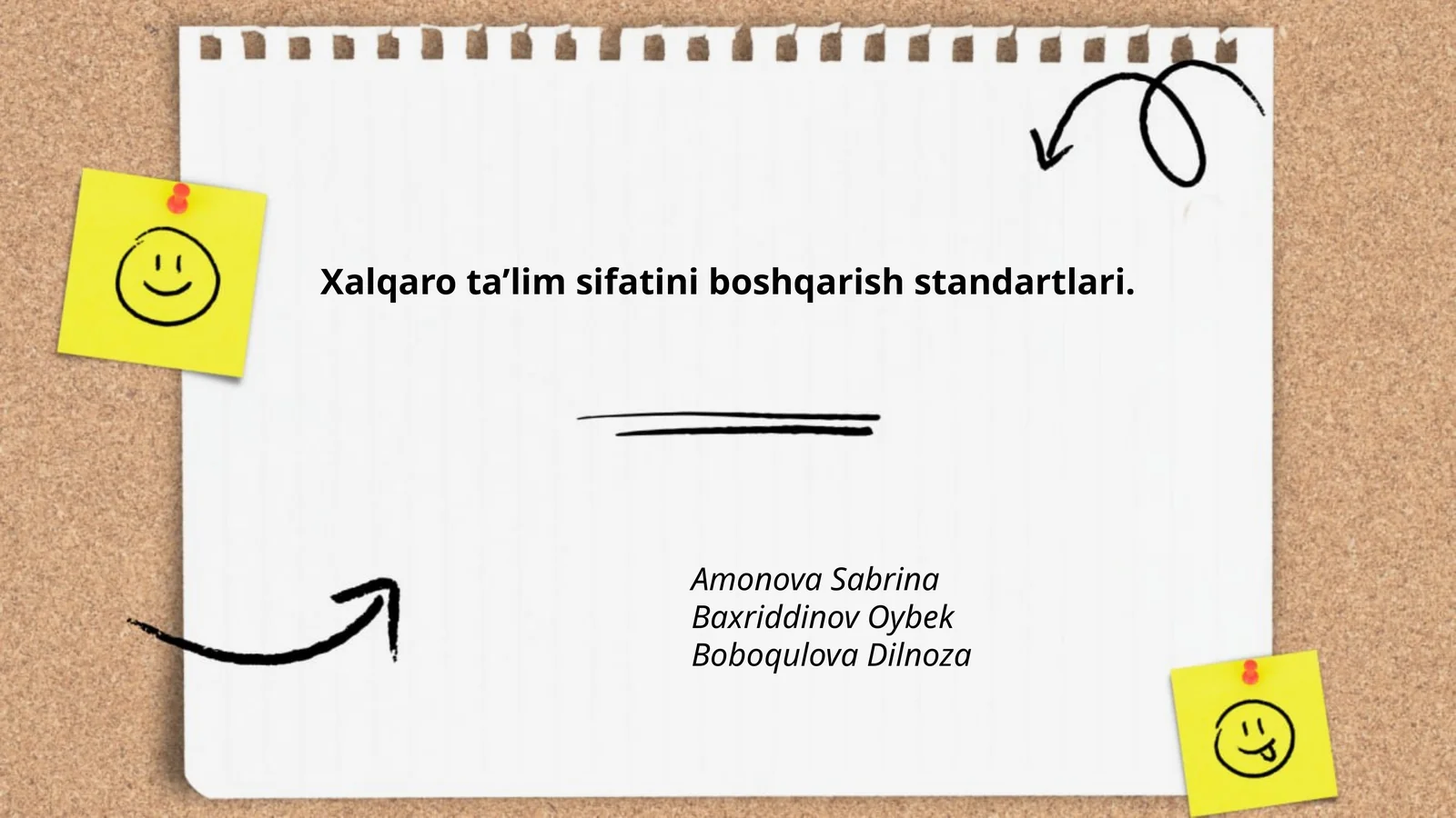 Xalqaro ta'lim sifatini boshqarish standartlari