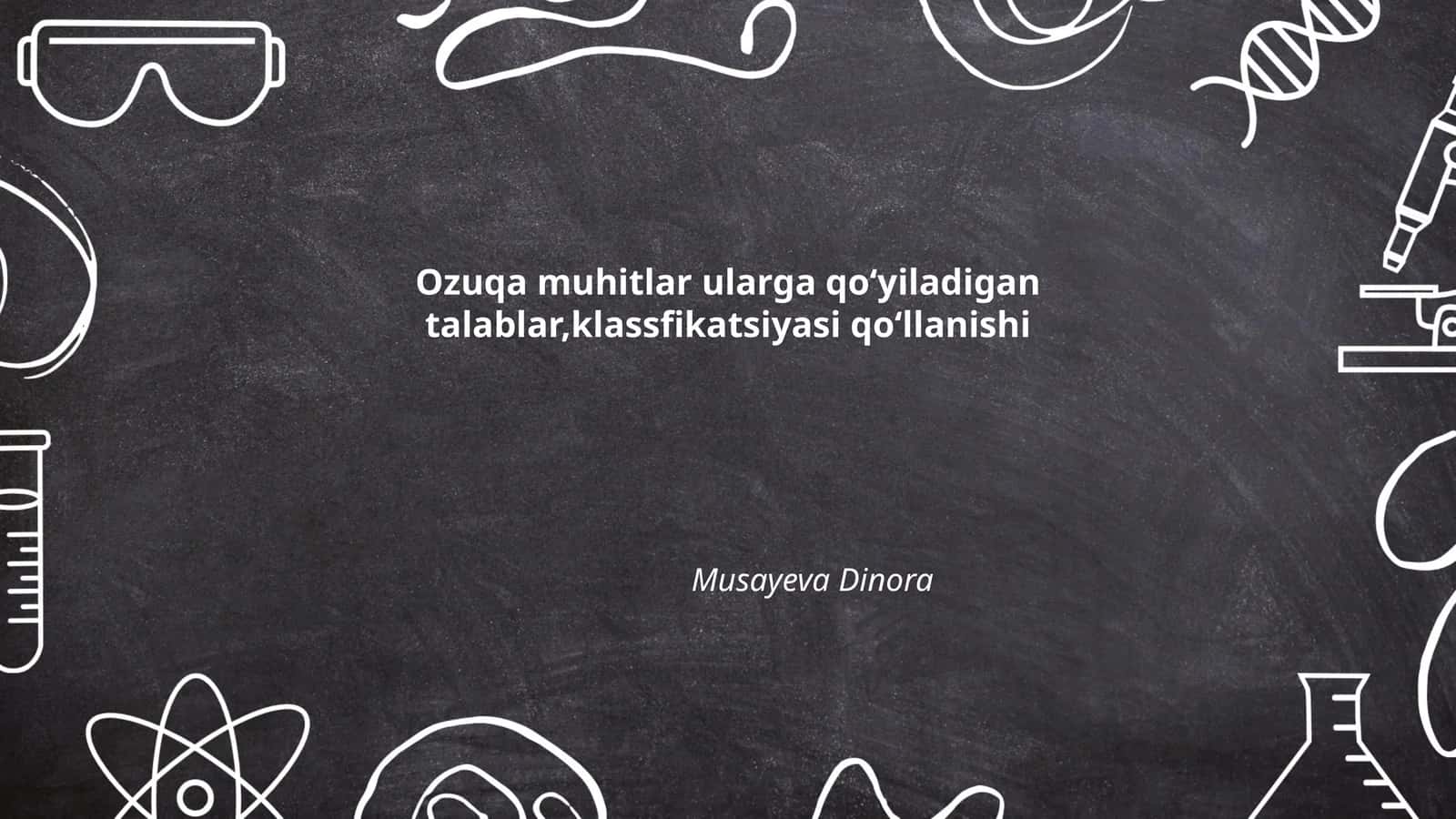 Oziq muhitlar