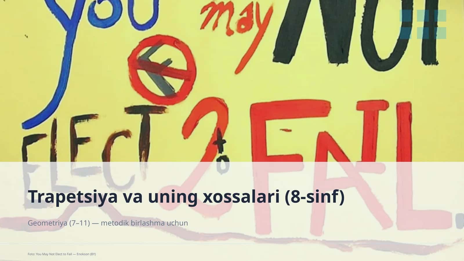 Trapetsiya va uning xossalari (8-sinf)