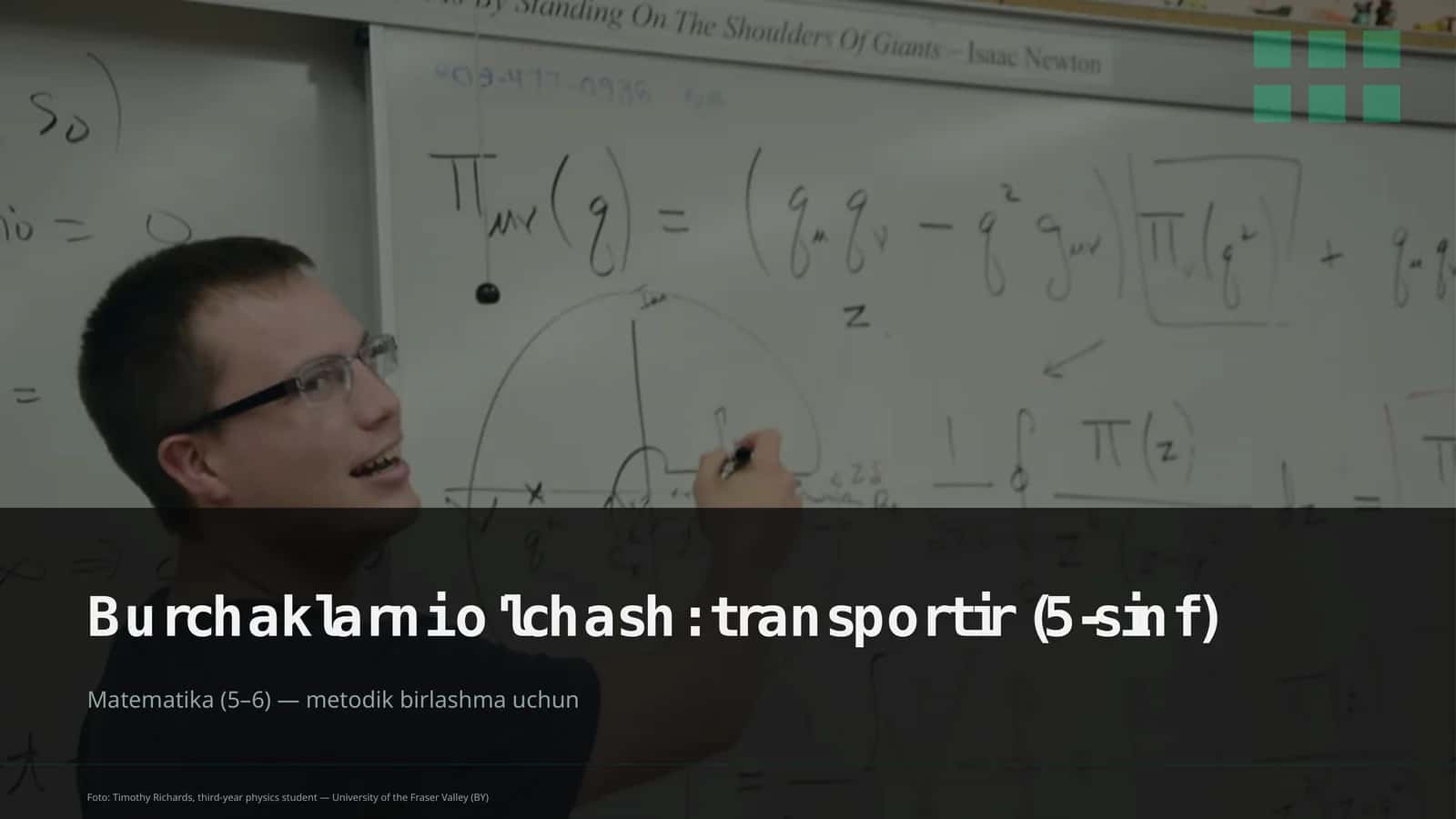 Burchaklarni o'lchash: transportir (5-sinf)