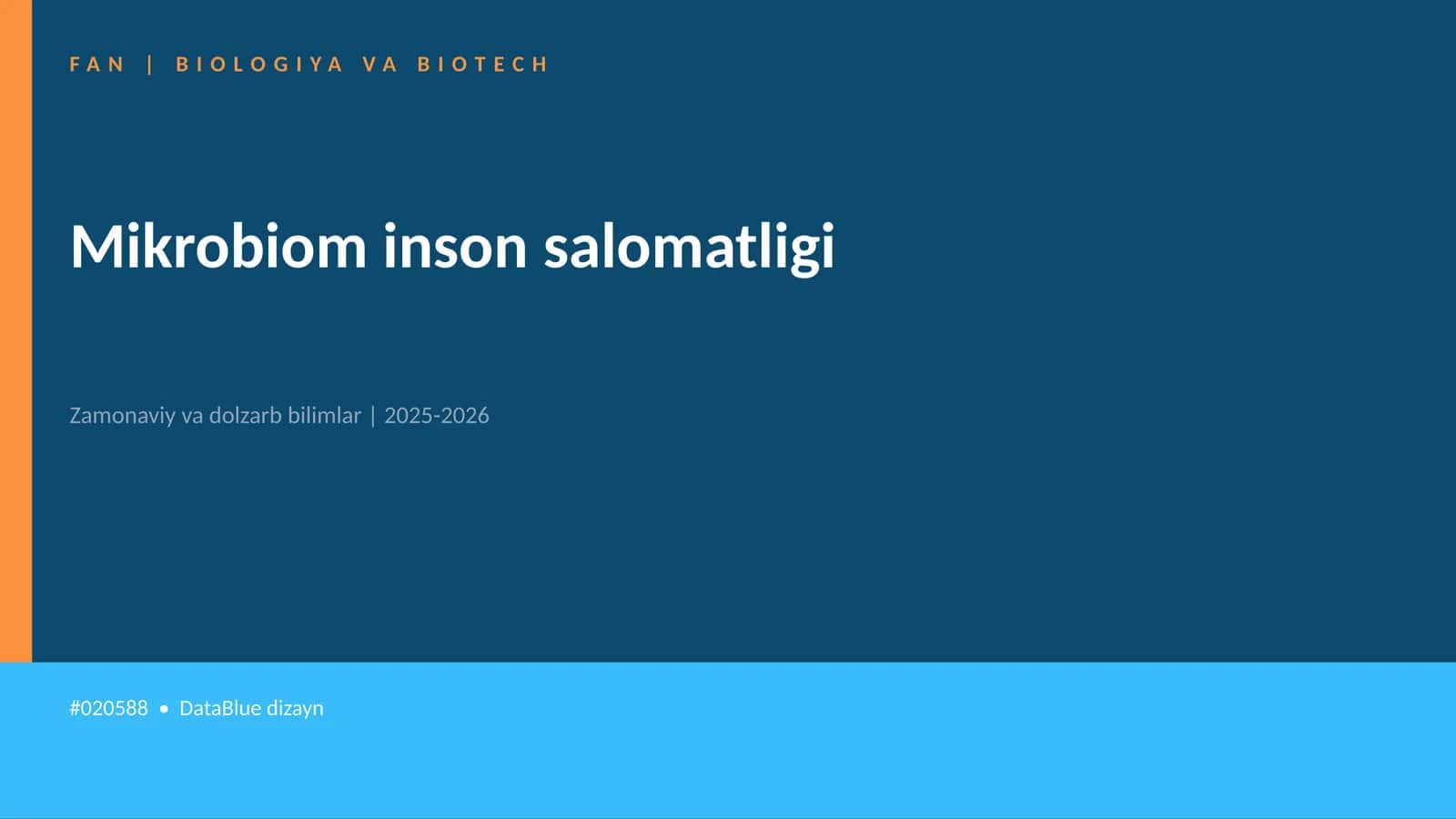 Mikrobiom inson salomatligi