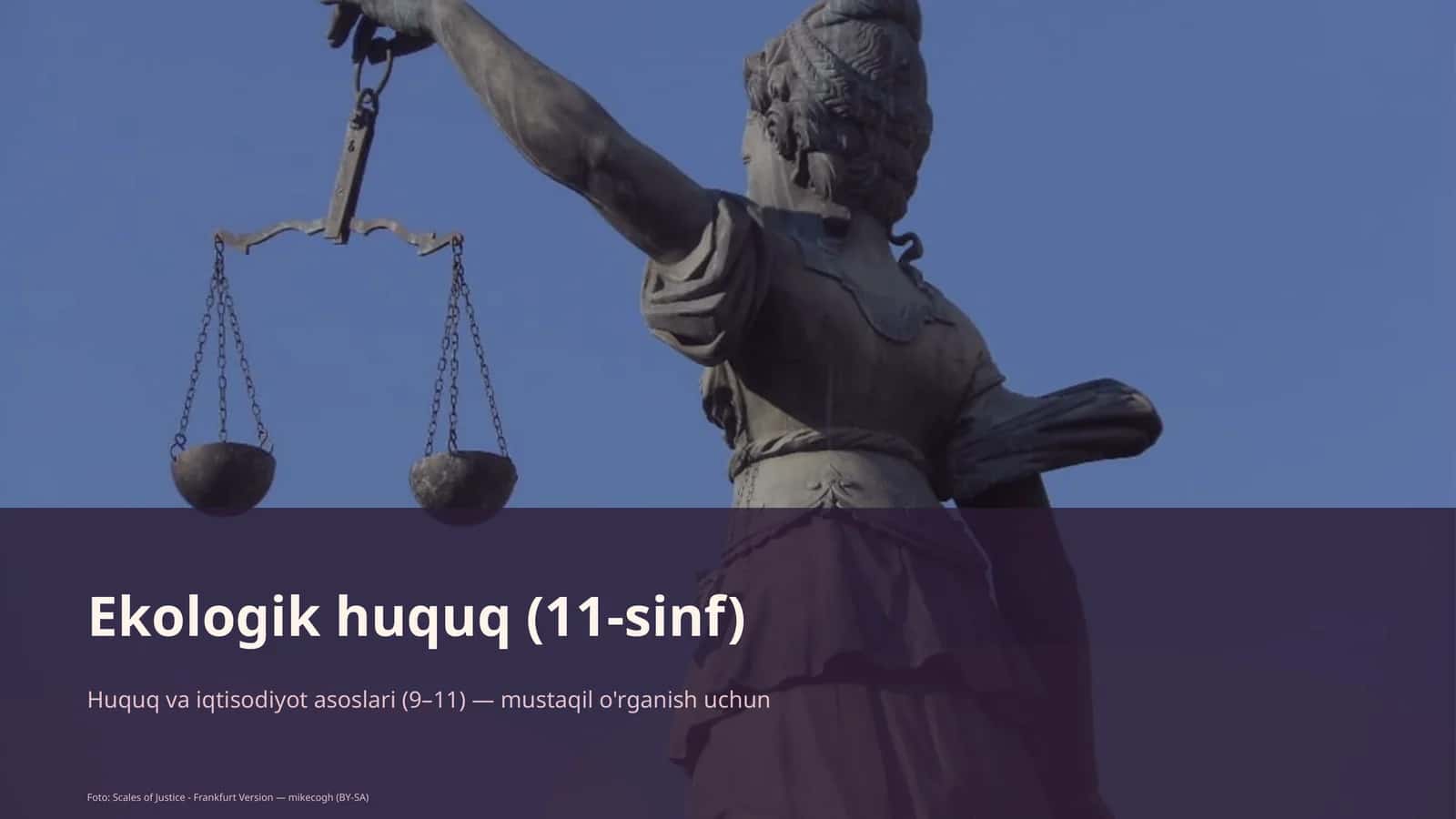 Ekologik huquq (11-sinf)