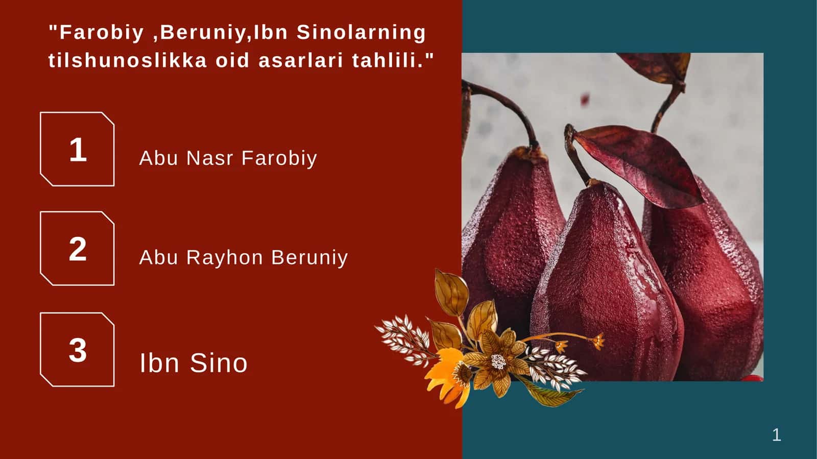 Farobiy, Beruniy, Ibn Sinolarning tilshunoslikka oid asarlari tahlili