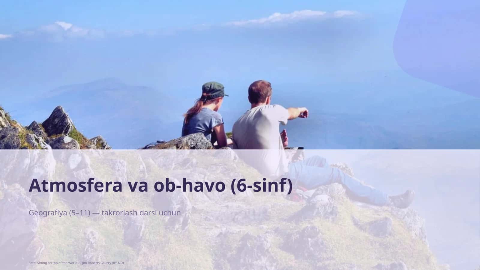 Atmosfera va ob-havo (6-sinf)
