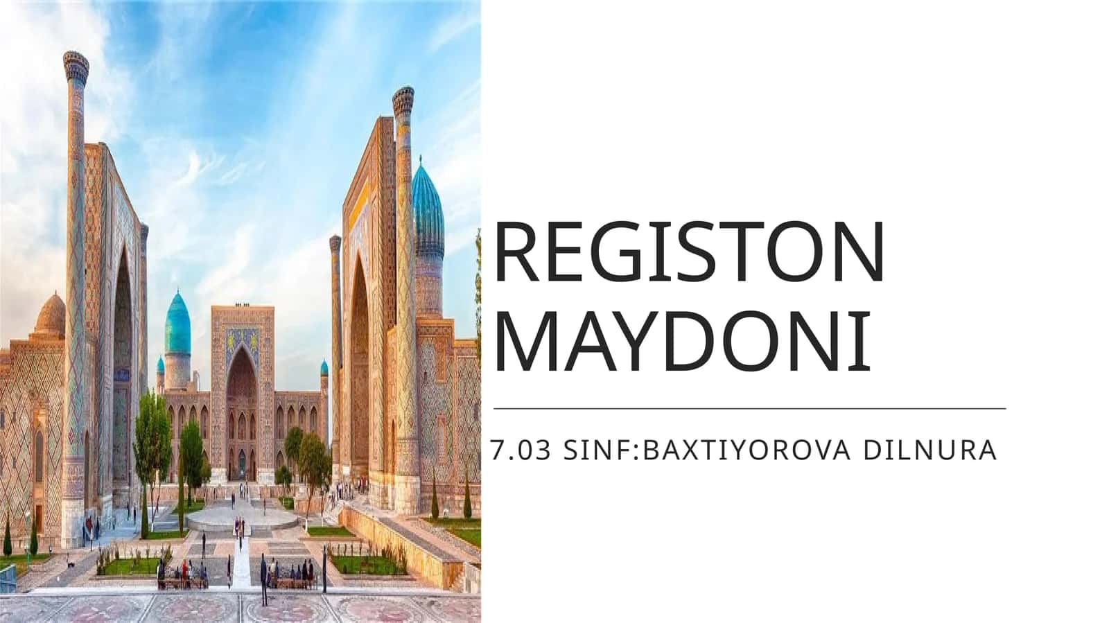 REGISTON MAYDONI