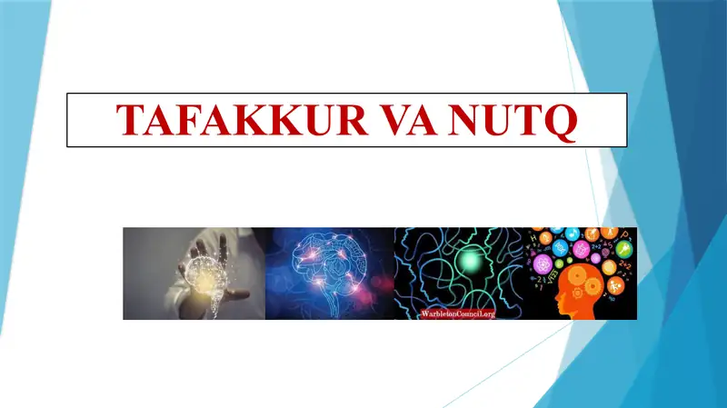 Tafakkur va Nutq