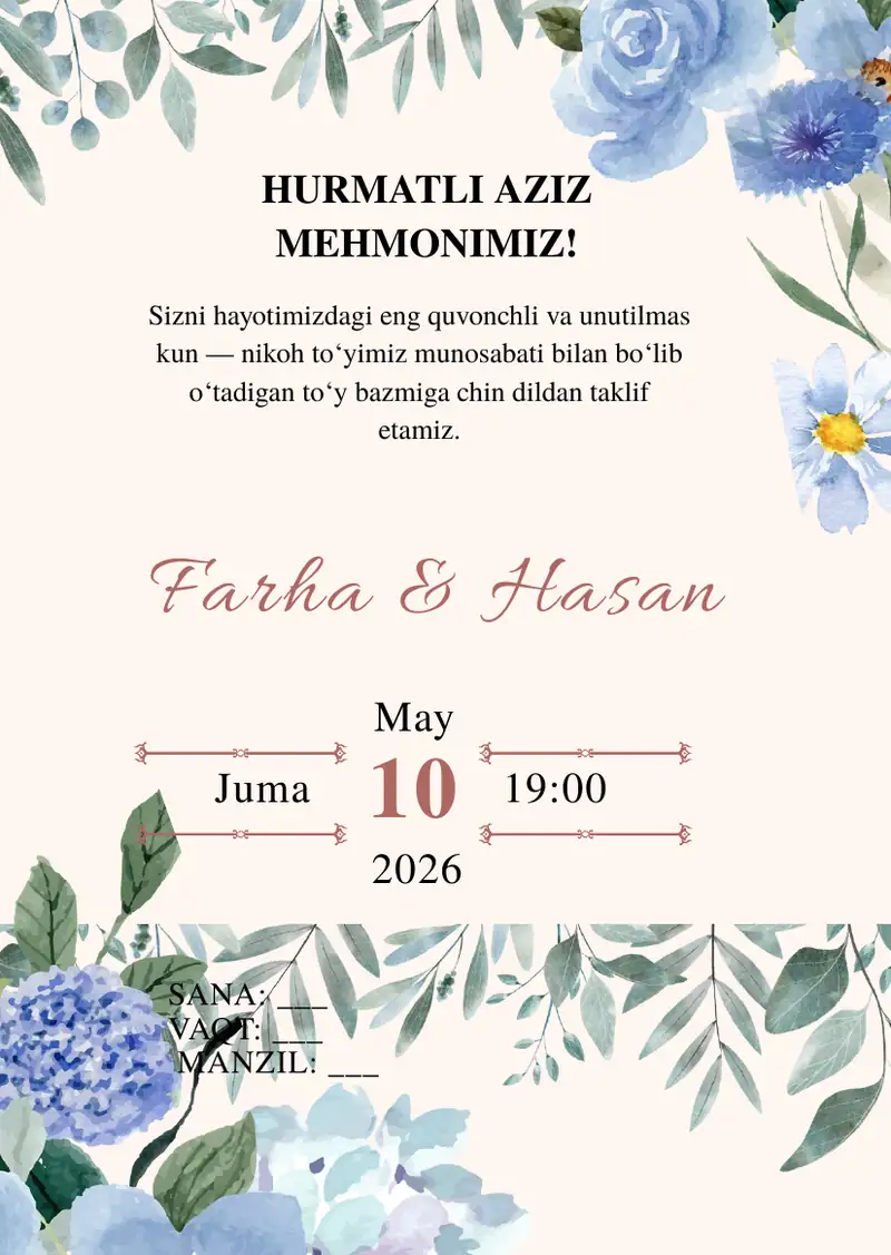 Taklifnoma shaplon