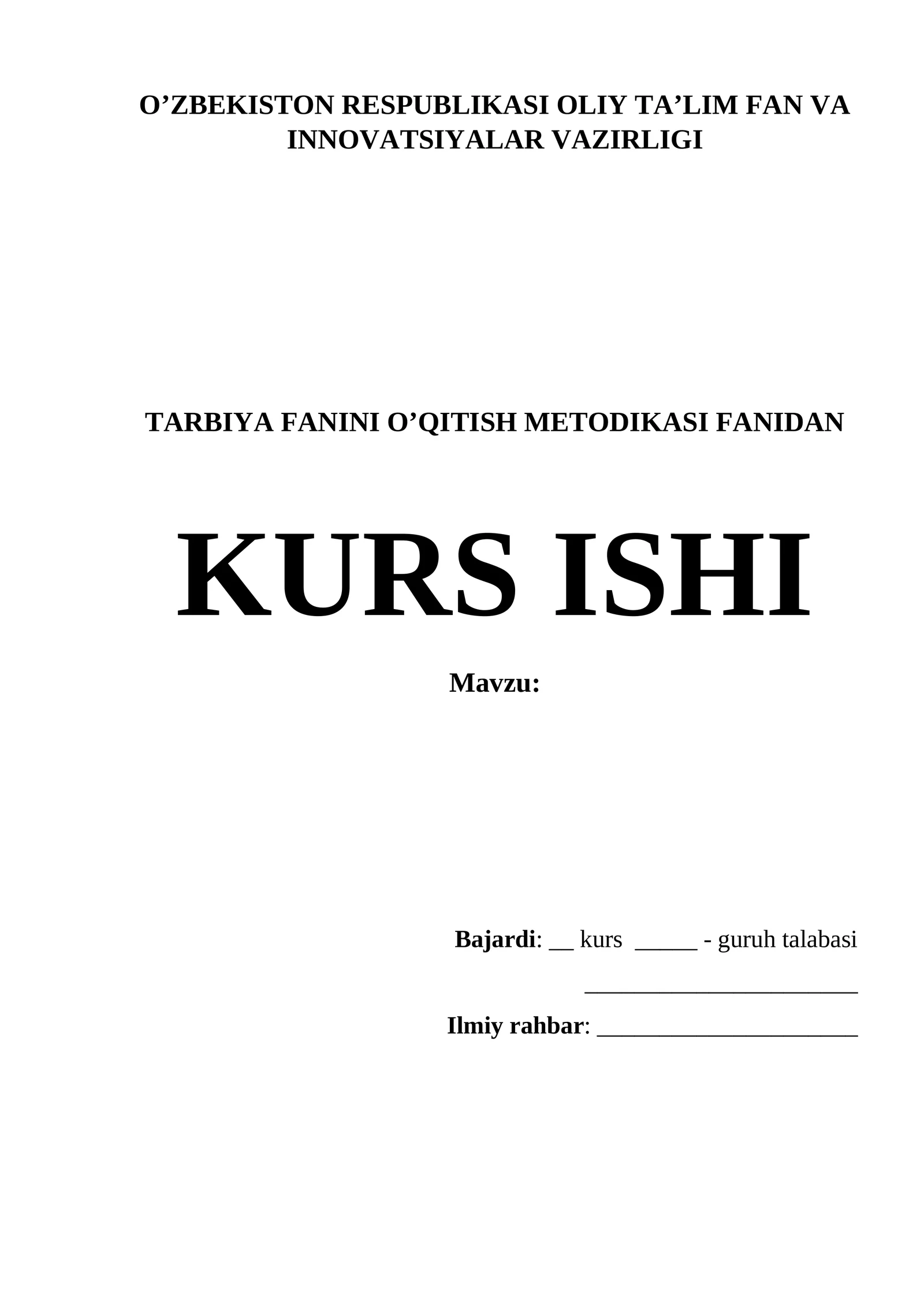 KURS ISHI