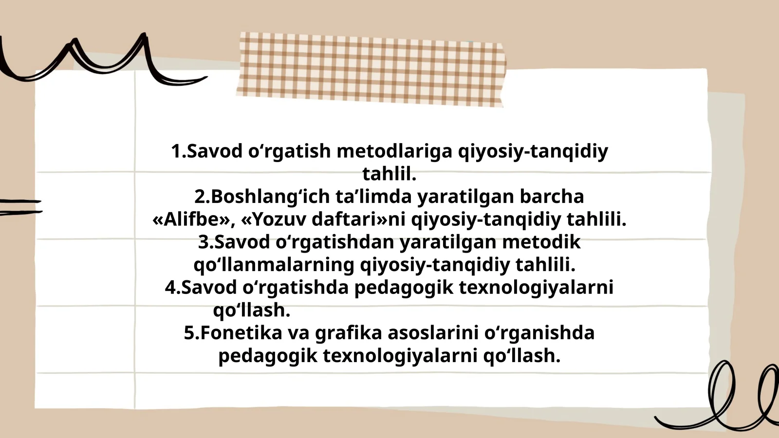 Savod oʻrgatish metodlariga qiyosiy-tanqidiy tahlil