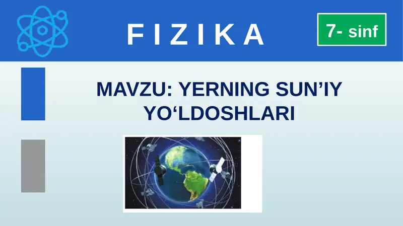 YERNING SUN’IY YO‘LDOSHLARI