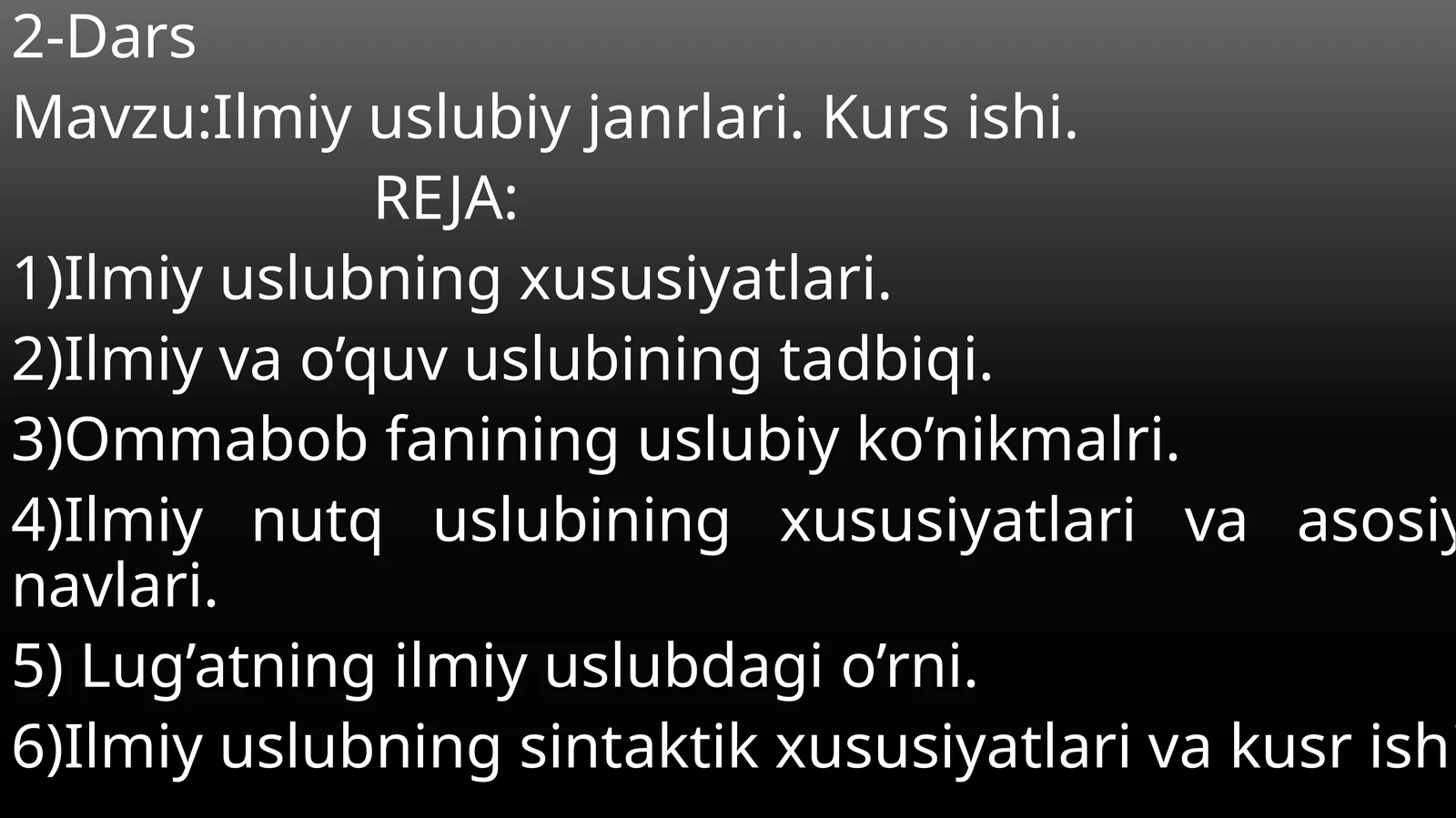 Ilmiy uslubiy janrlari