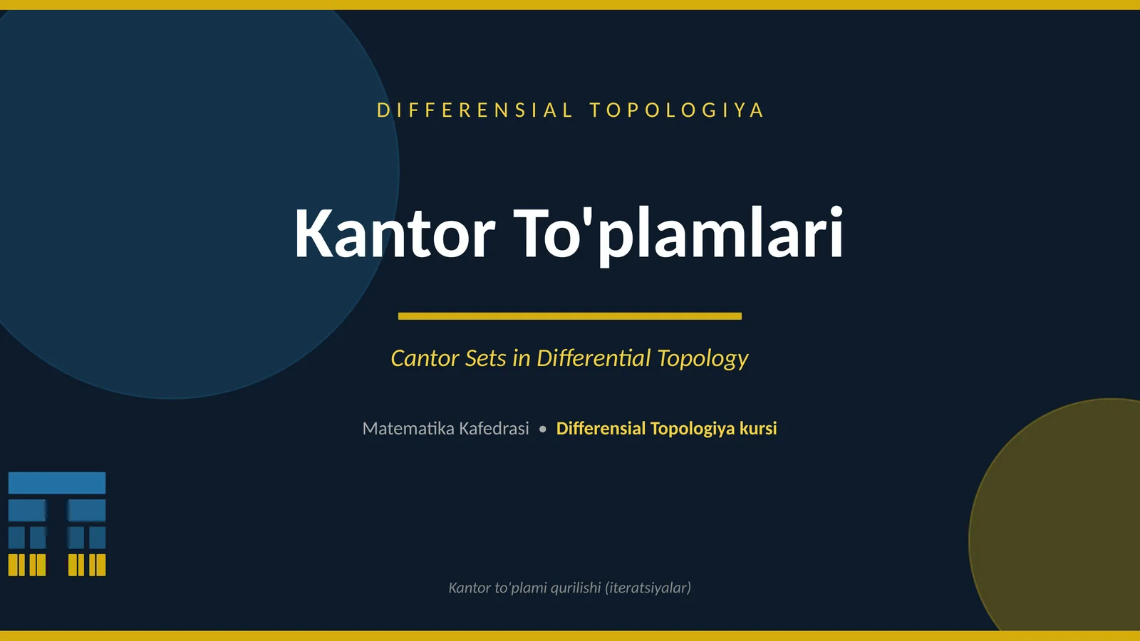 Kantor To'plamlari