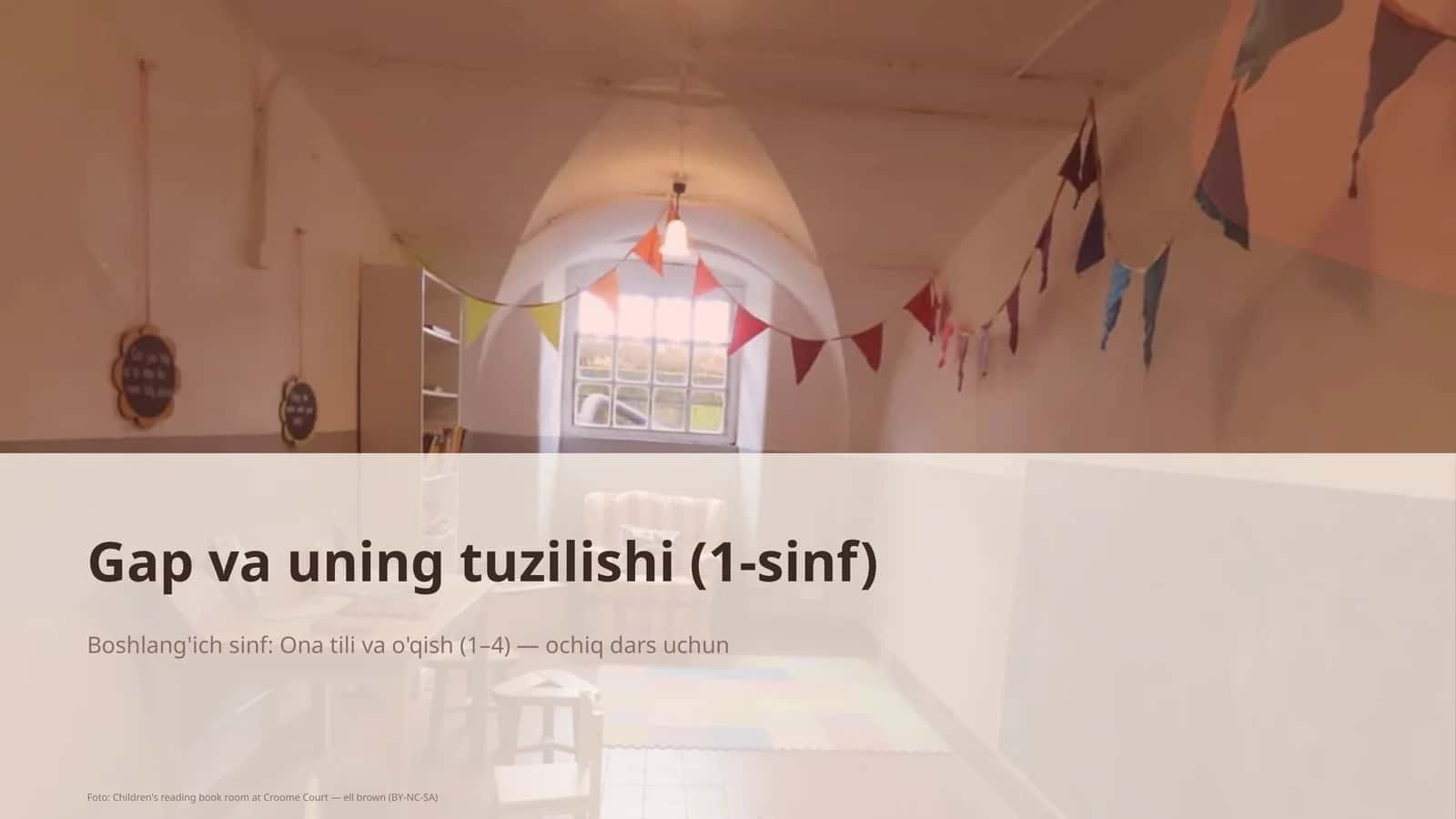 Gap va uning tuzilishi (1-sinf)