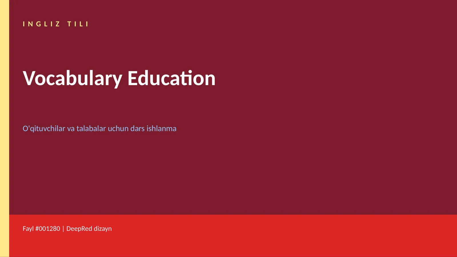 Vocabulary Education