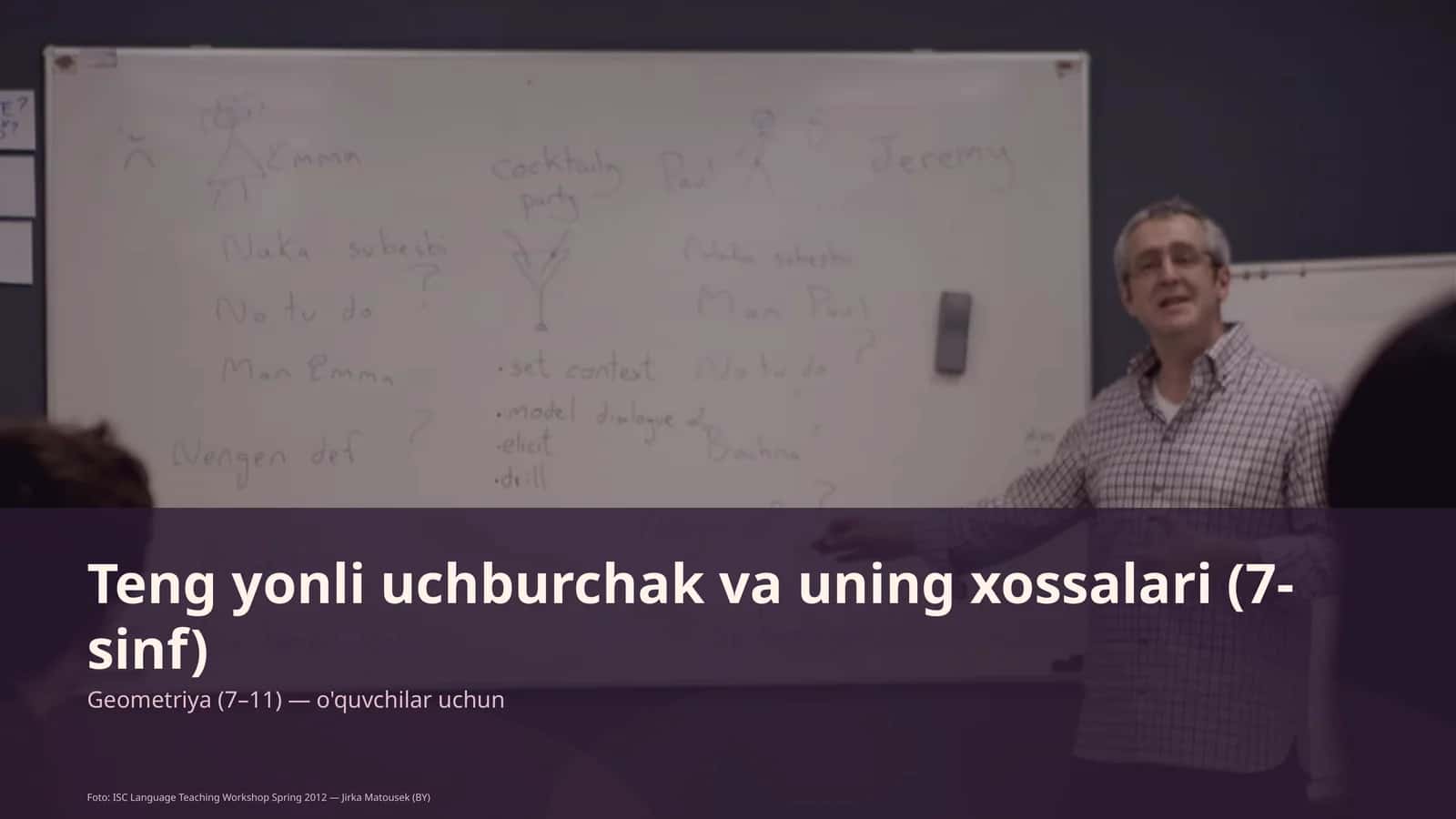 Teng yonli uchburchak va uning xossalari (7-sinf)