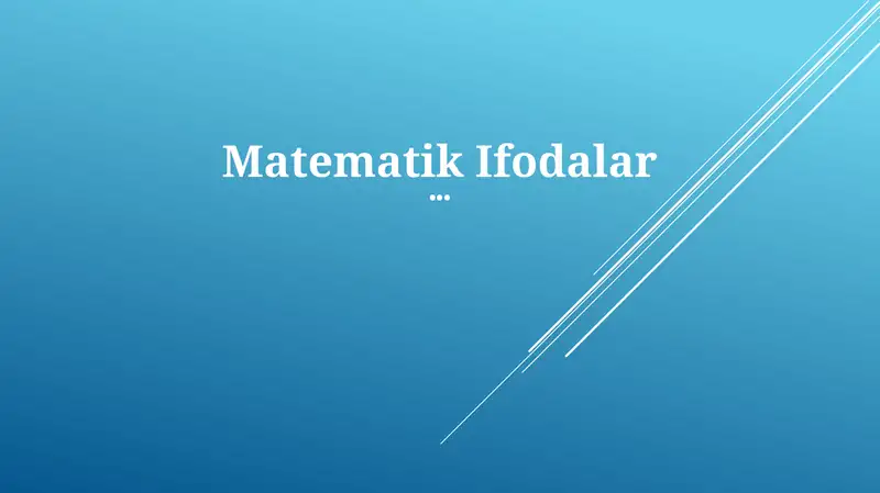 Math Ifodas