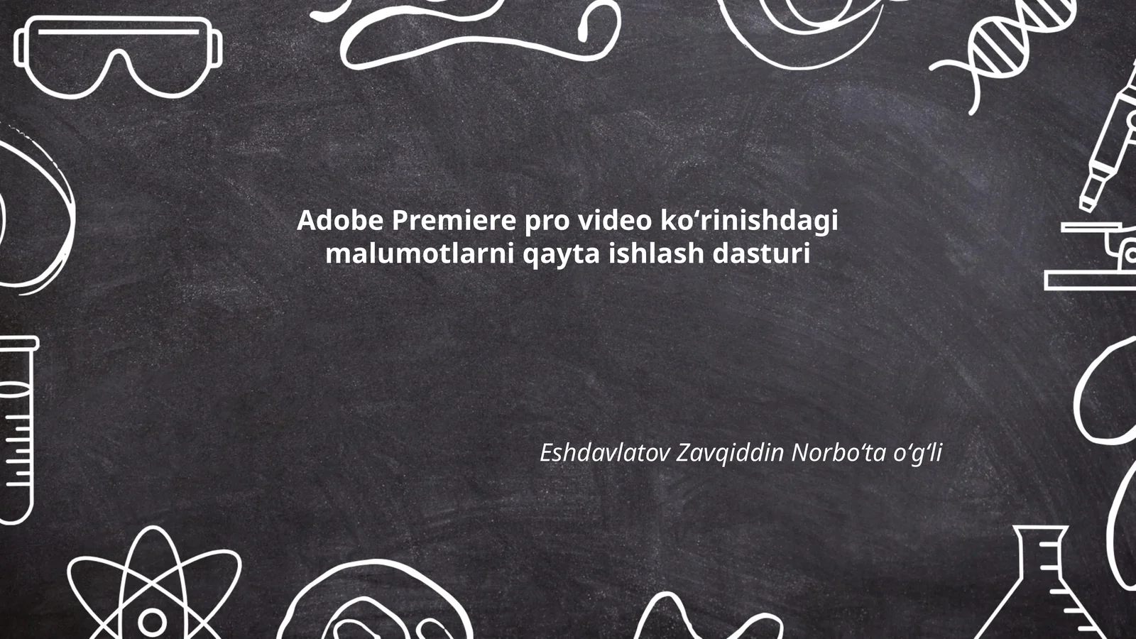 Adobe Premiere Pro video koʻrinishdagi malumotlarni qayta ishlash dasturi