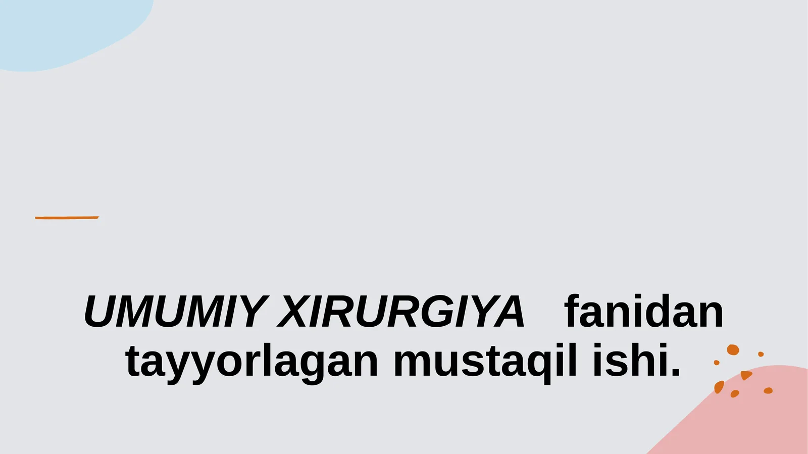 Ko'krak qafasi va qorin bo'shlig'i xirurgik infeksiyasi