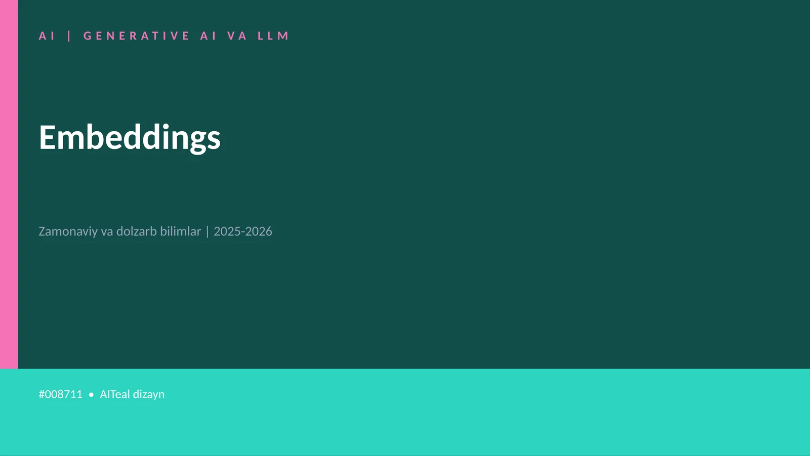 GENERATIVE AI VA LLM