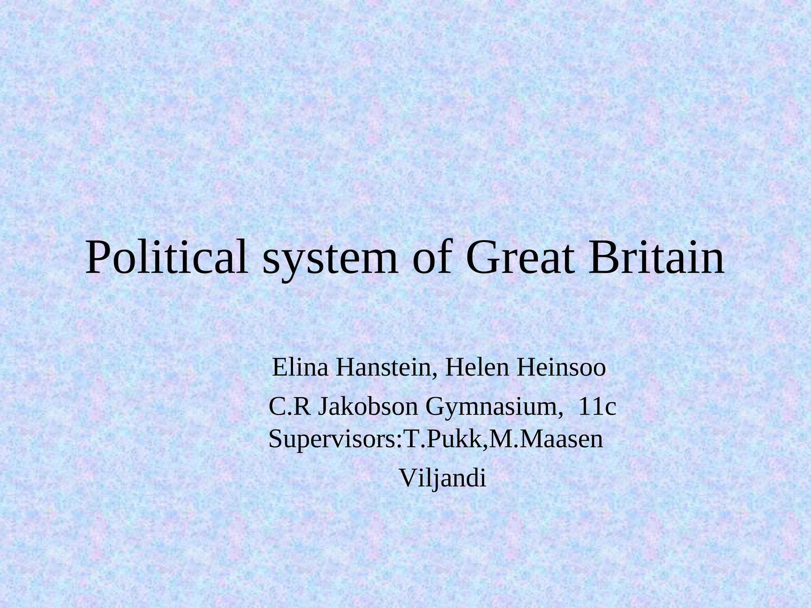 Political system of Great Britain