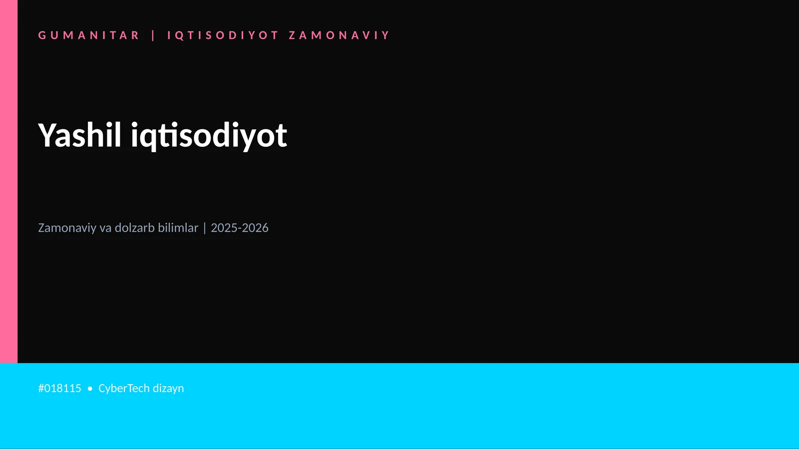 Yashil iqtisodiyot