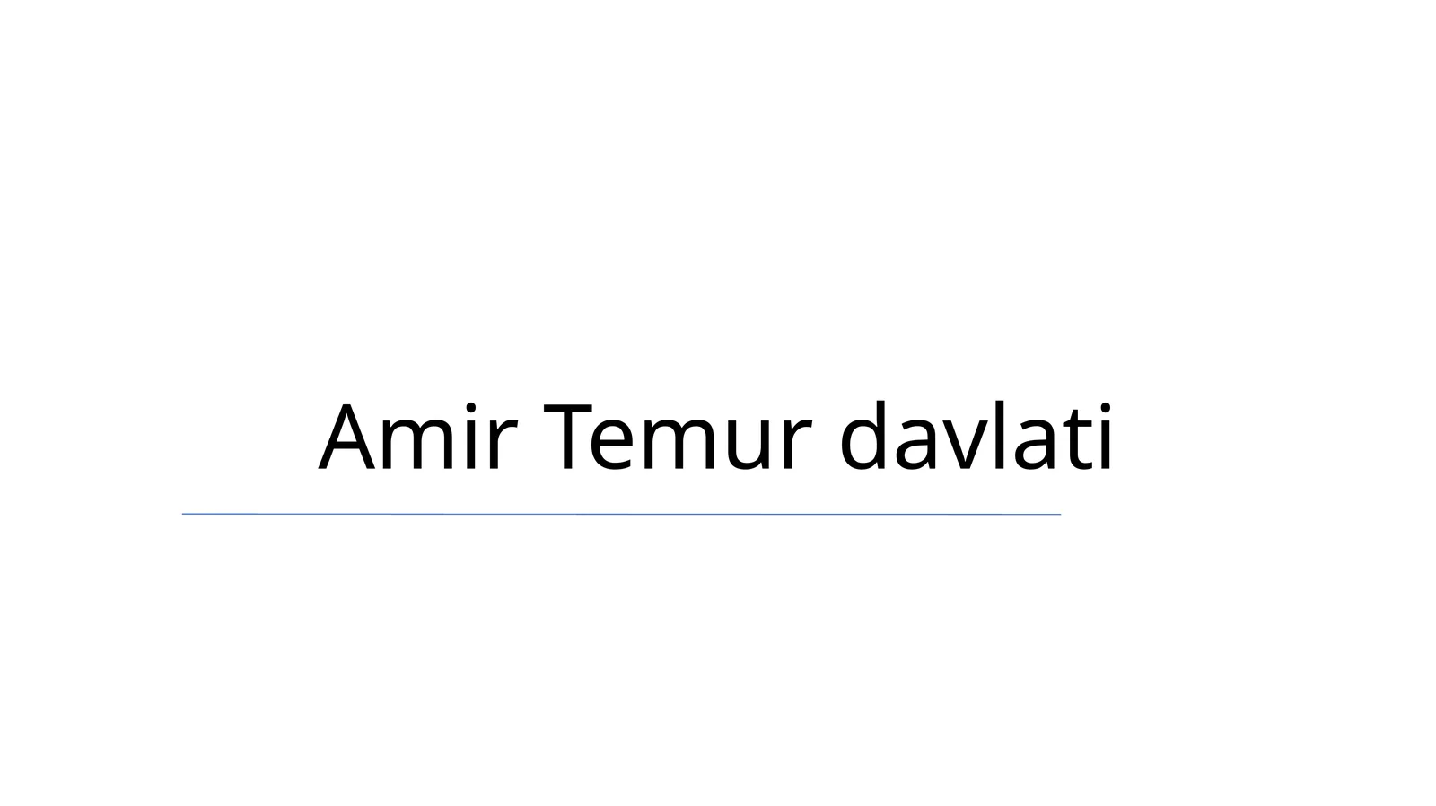 Amir Temur davlati