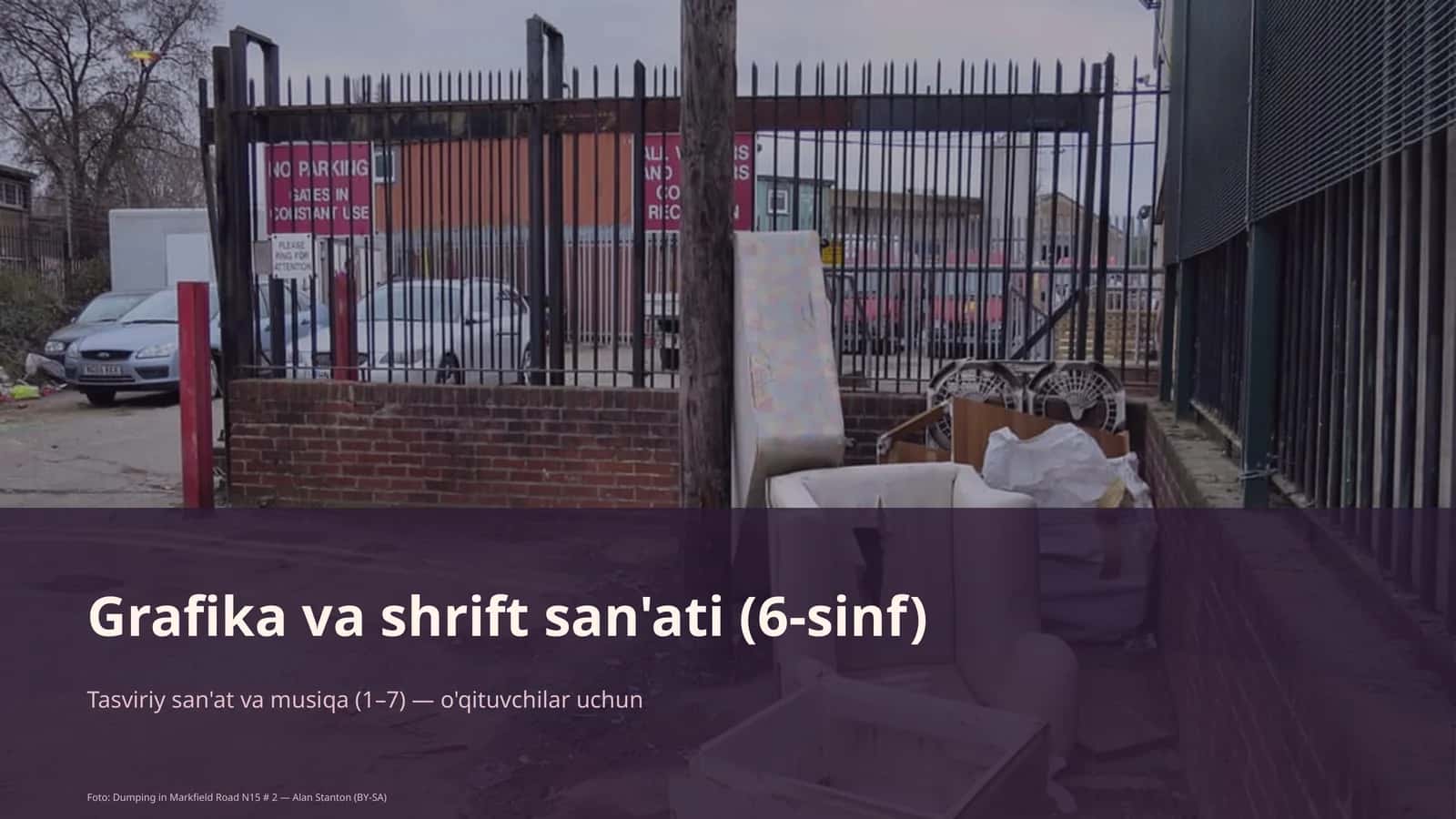 Grafika va shrift san'ati (6-sinf)