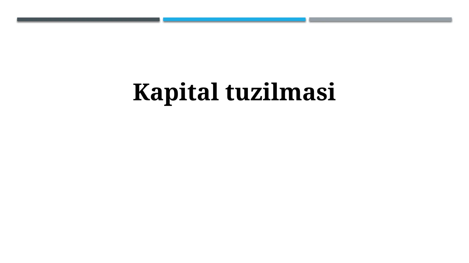 Kapital tuzilmasi