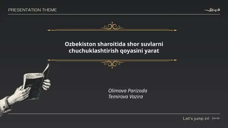 O'zbekistonda shor suv xomashyosining manbalari va hajmi