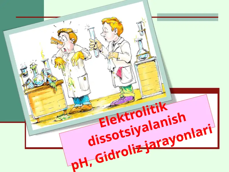 Elektrolitik dissotsiyalanish