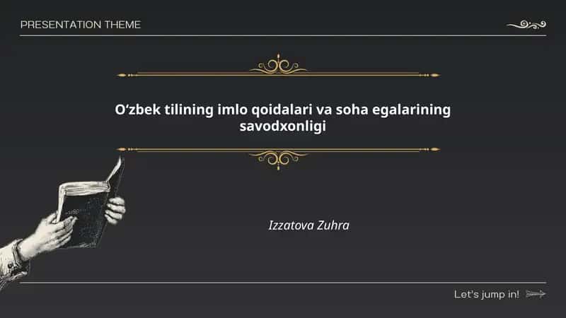 Oʻzbek tilining imlo qoidalari va soha egalarining savodxonligi