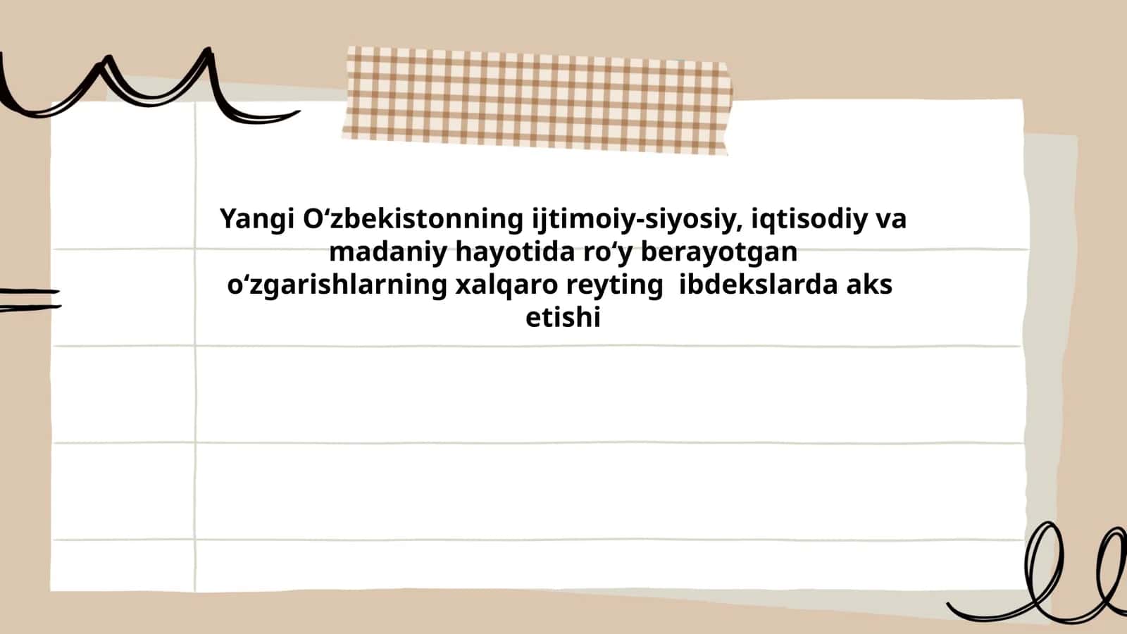 Yangi Oʻzbekistonning ijtimoiy o'zgarishlari