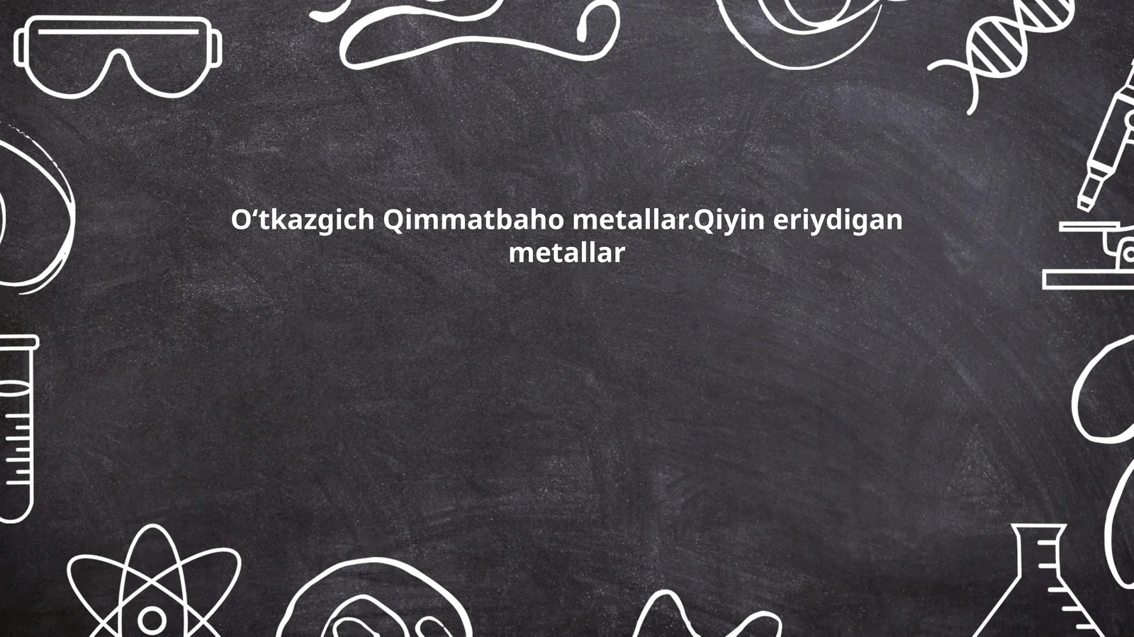 Oʻtkazgich Qimmatbaho metallar