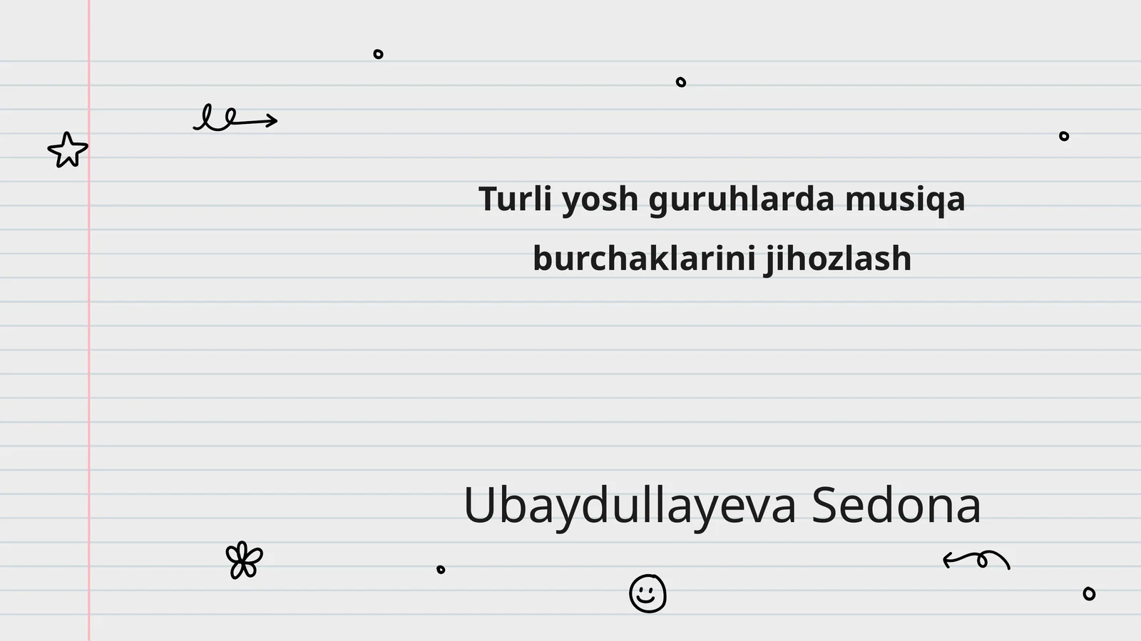Turli yosh guruhlarda musiqa burchaklarini jihozlash