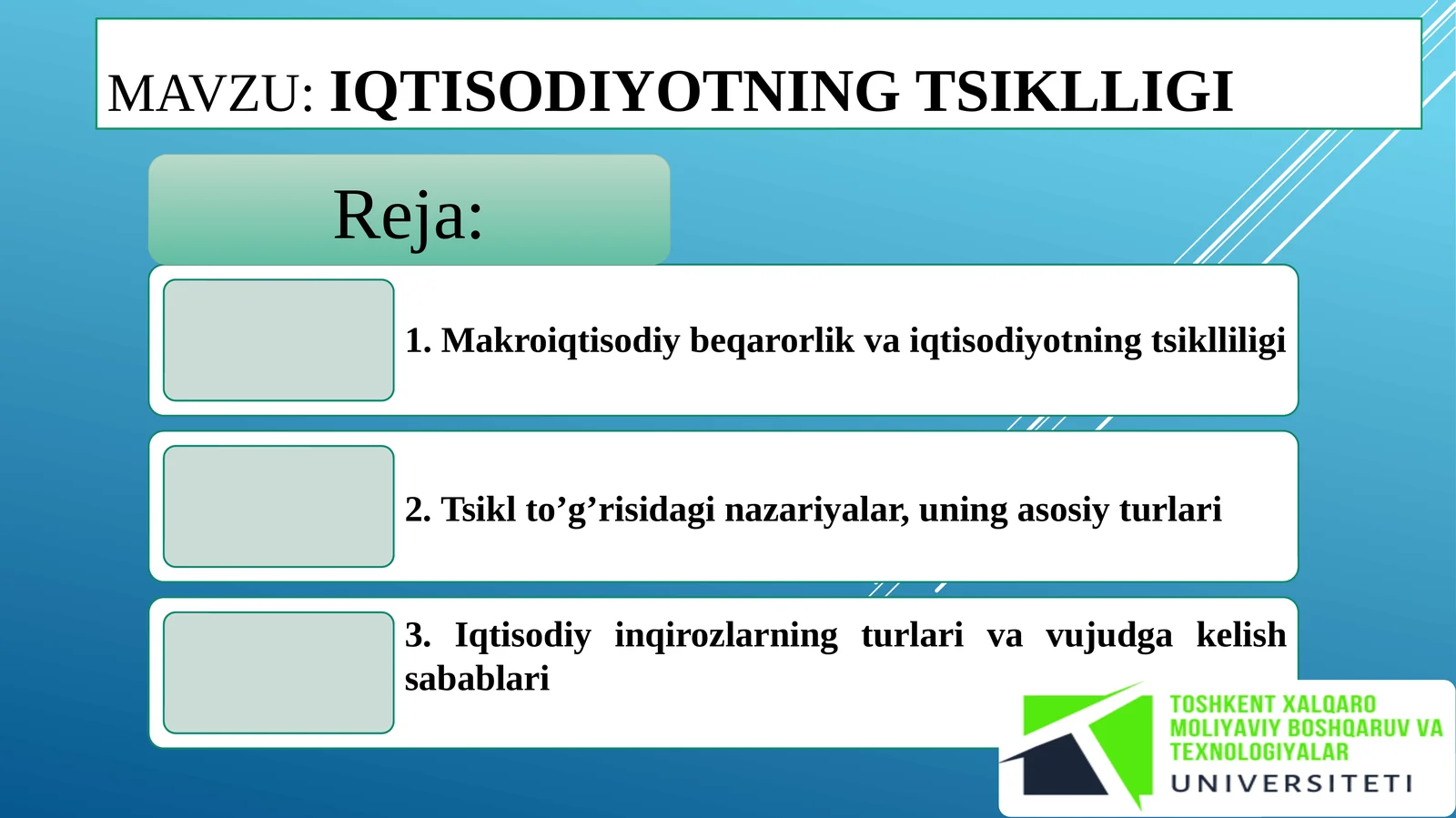 Iqtisodiyotning tsiklligi