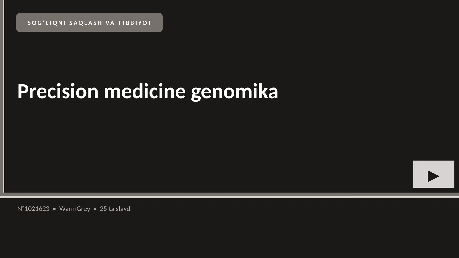 Precision medicine genomika