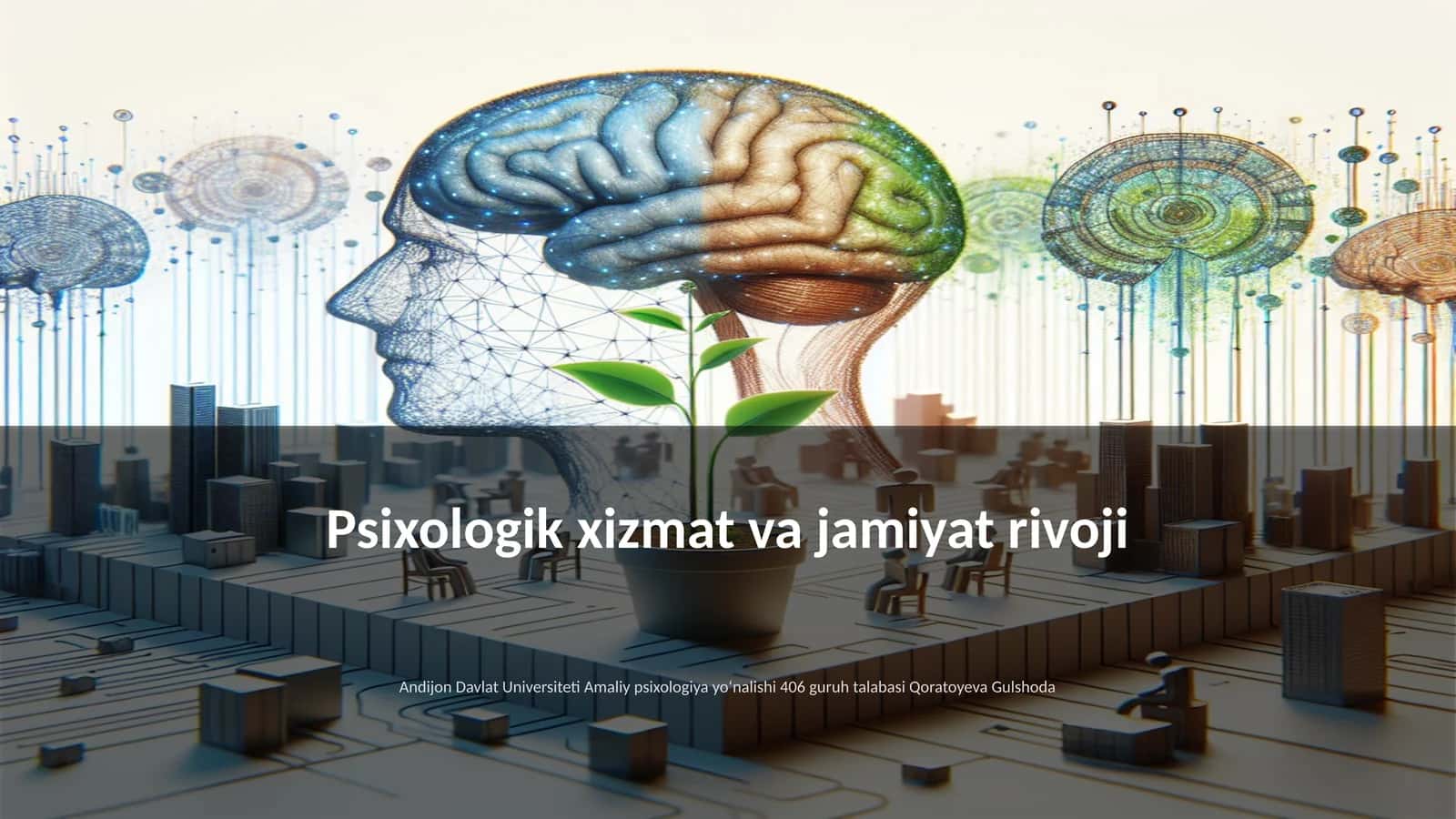 Psixologik xizmat va jamiyat rivoji