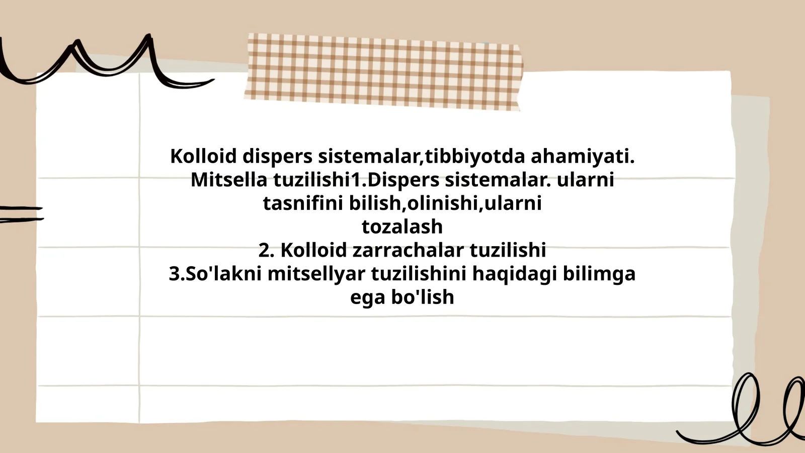 Kolloid dispers sistemalar,tibbiyotda ahamiyati. Mitsella tuzilishi