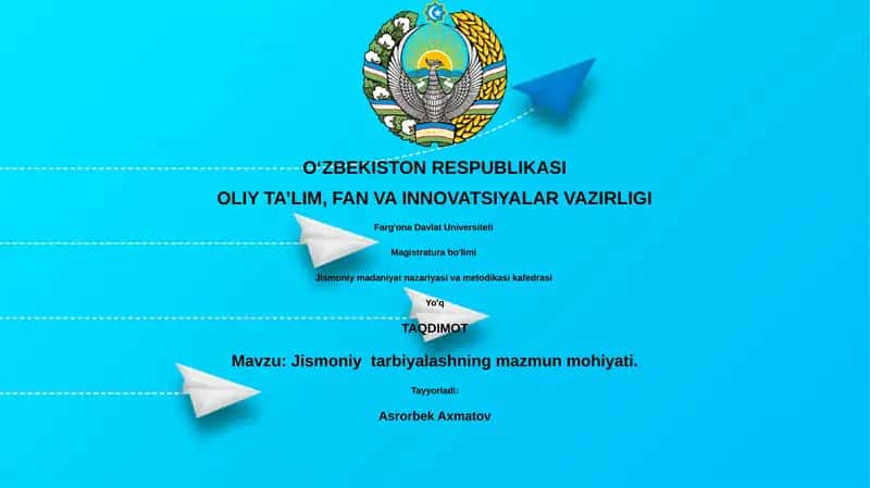 Jismoniy tarbiyalashning mazmun mohiyati