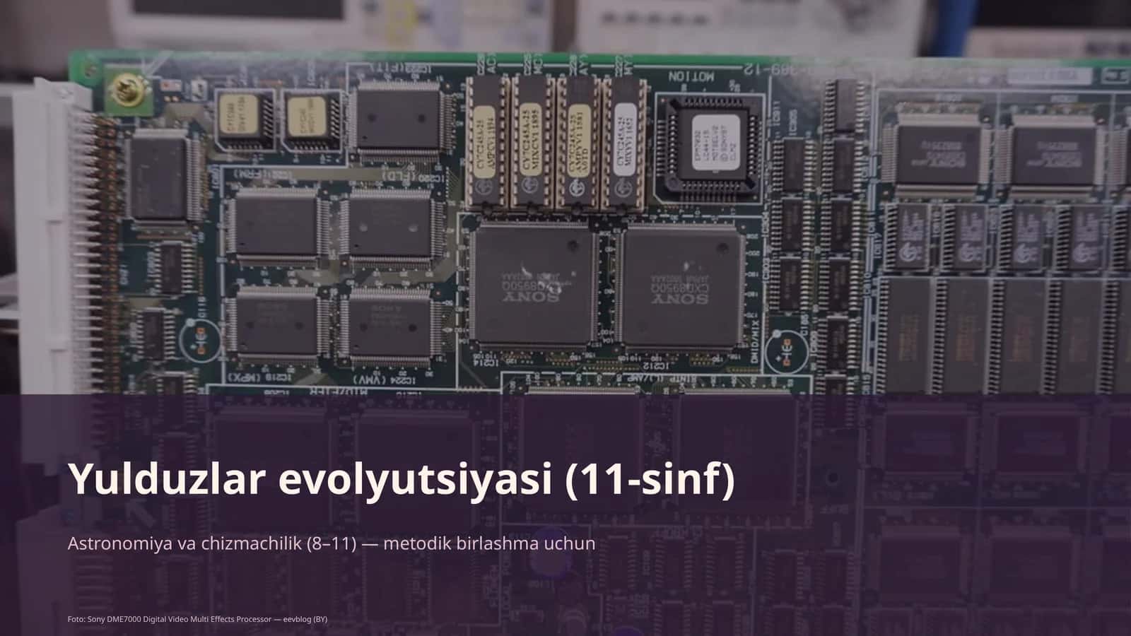 Yulduzlar evolyutsiyasi (11-sinf)