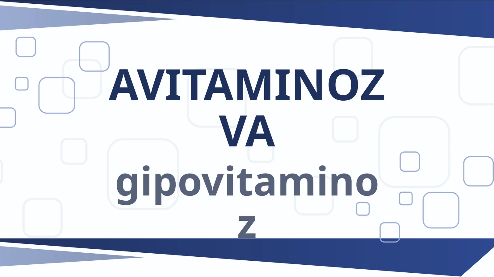 Vitaminlar