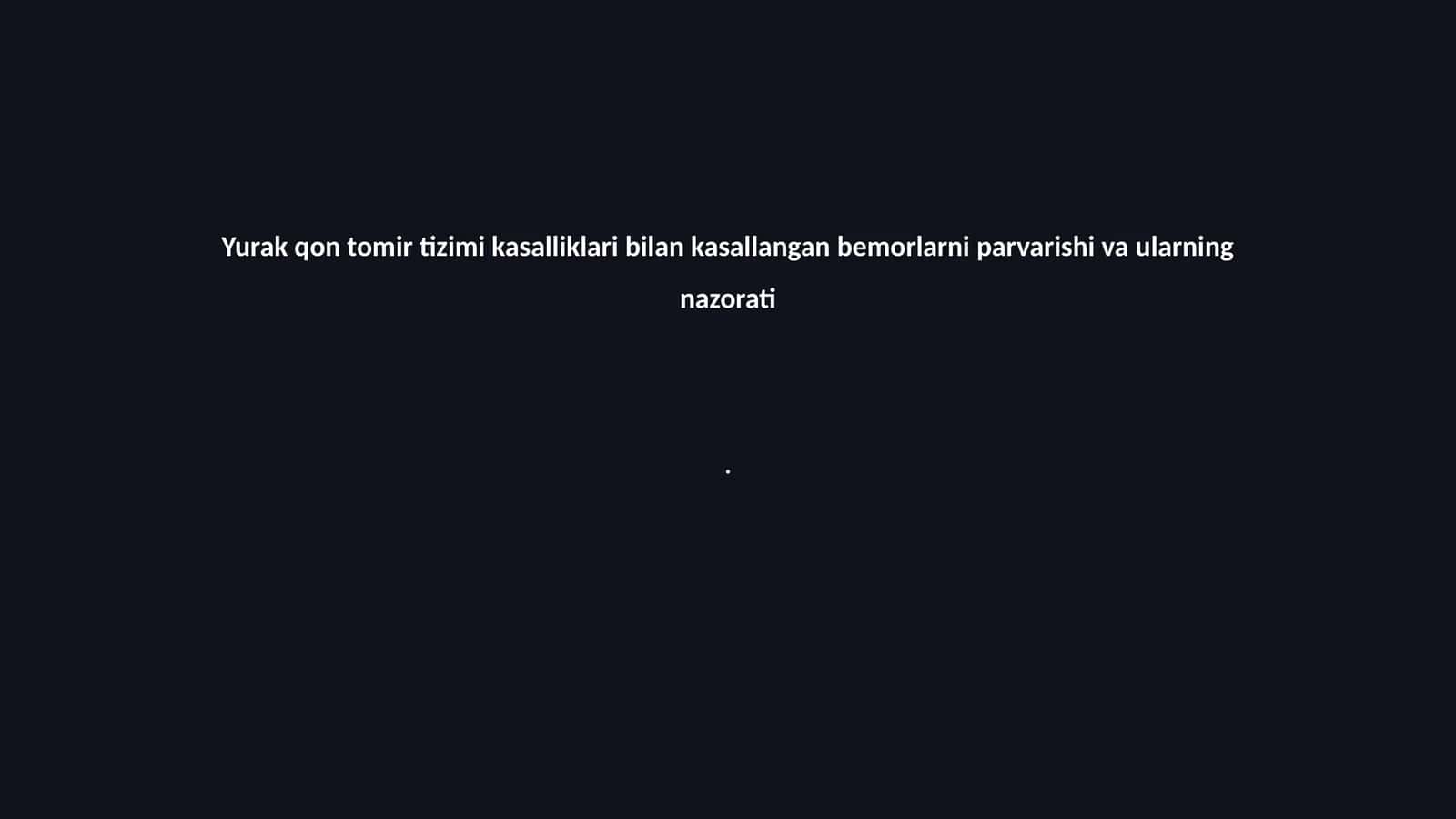 Yurak qon tomir tizimi kasalliklari