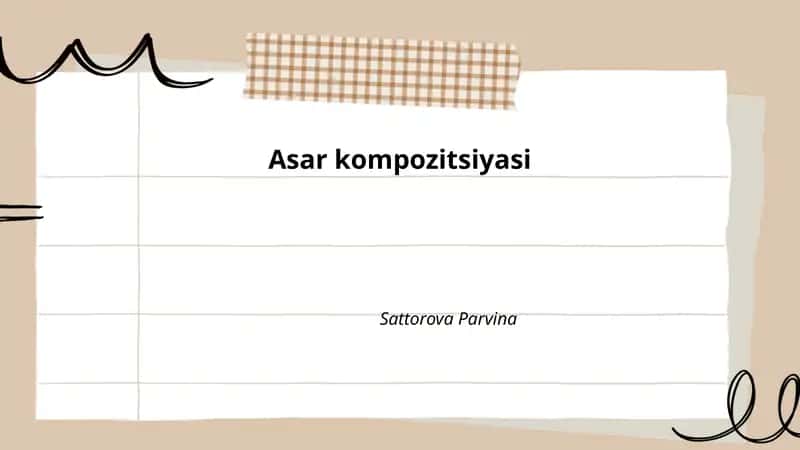 Asar kompozitsiyasi