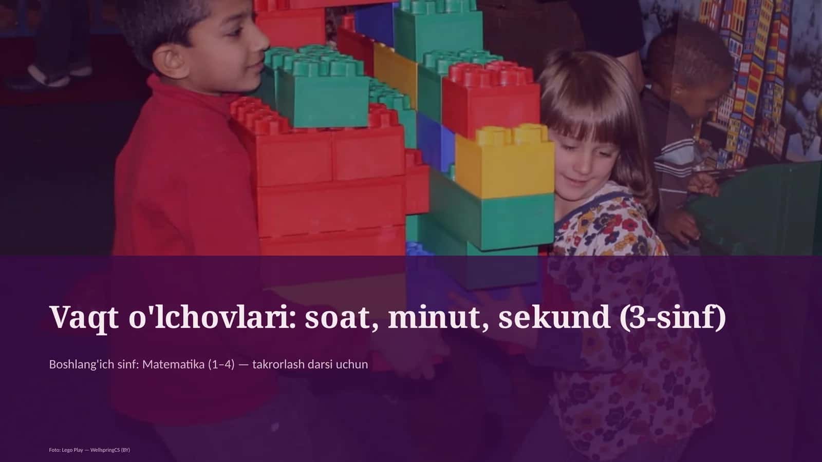 Vaqt o'lchovlari: soat, minut, sekund (3-sinf)